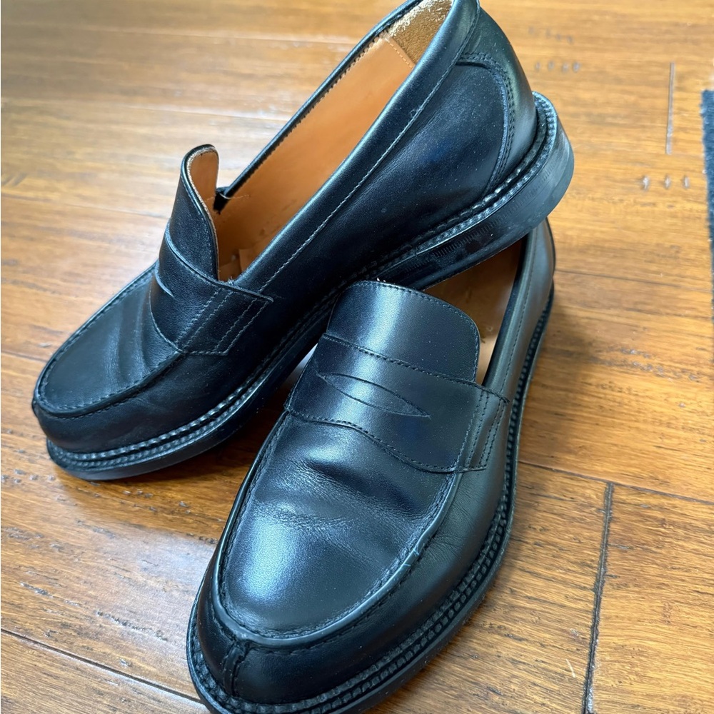 Aime Leon Dore Black Leather Loafers
